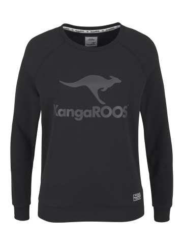 Kangaroos Sweatshirt in schwarz