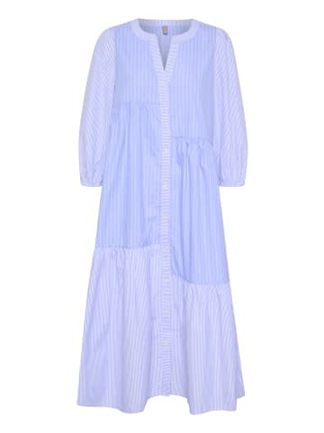 CULTURE Kleid CUcia A-shape in Blue Stripe Mix