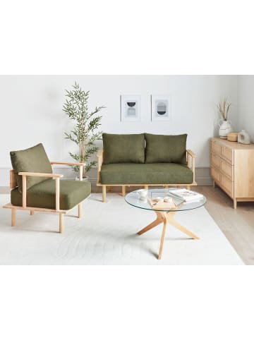 Beliani 2-tlg Sitzgruppe ASKER in Grün/Braun