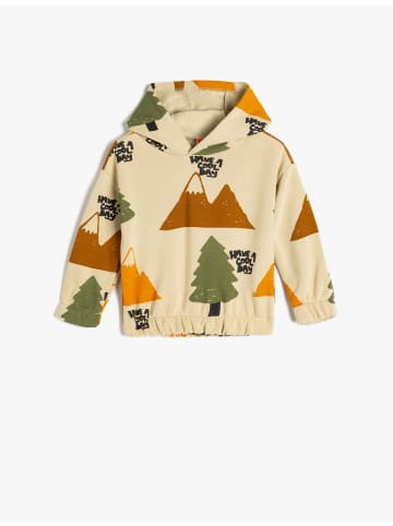 KOTON Sweatshirt in Grau Gemustert