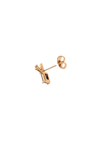 NAEMI Women Earrings in Rose Gold Black