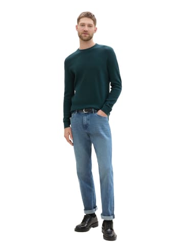 Tom Tailor Pullover STRUCTURED CREWNECK in Grün