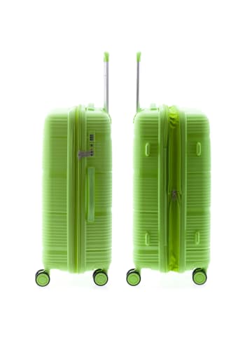 Gladiator 0800 4 Rollen Trolley 65 cm mit Dehnfalte green
