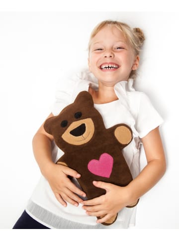 Leschi Wärmekissen "Bär Teddy mit Herz" in beige