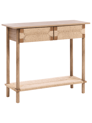Beliani Konsolentisch BONDI in Braun - (W) 94 x (H) 78 x (L) 36 cm
