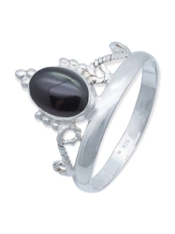 mantraroma 925er Silber - Ringe mit Onyx