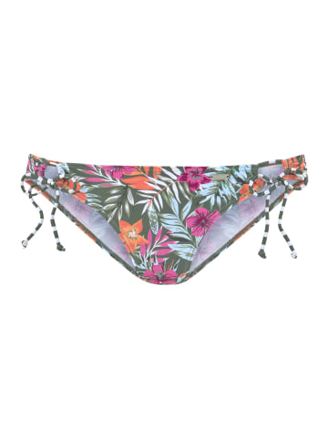 Venice Beach Bikini-Hose in oliv-bedruckt