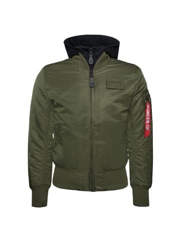 Alpha Industries Bomberjacke MA-1 D-Tec in gruen