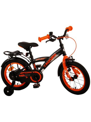 Volare Kinderfahrrad Thombike für Jungen 14 Zoll Kinderrad in Schwarz Orange 4 Jahre