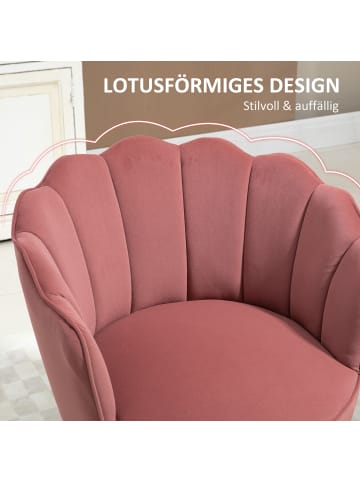 HOMCOM Küchenstuhl-66B x 66T x 78,5H cm-Rosa