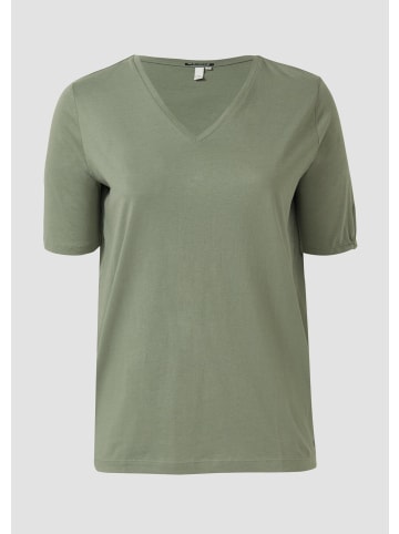 QS T-Shirt in 7927_dunkles salbeigrün