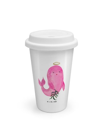 Mr. & Mrs. Panda Kaffeebecher To Go Sternzeichen Jungfrau ohne S... in Weiß