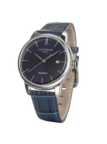 Locman Herrenuhr "1960 Automatik" in Blau