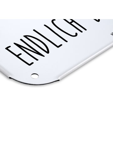 Mr. & Mrs. Panda Wandbild Bär Prüfung mit Spruch in Weiß