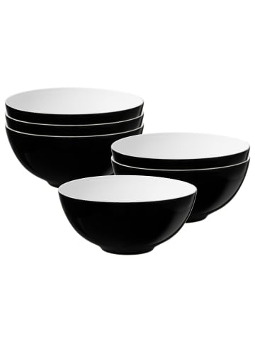 6er Set Schüsseln Life Fashion in Glamorous Black ø 21 cm