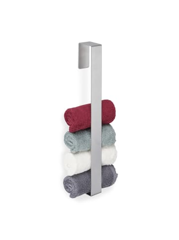 relaxdays 3 x Handtuchhalter Edelstahl in Silber