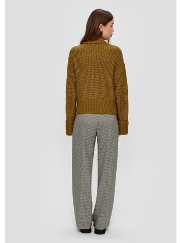 QS Strickpullover in 77W0_olivgrün