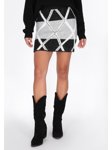 IZIA Women Skirt in black grey
