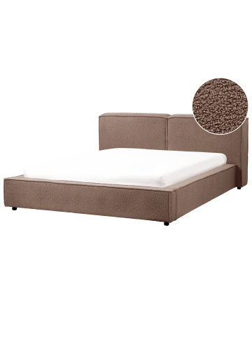 Beliani 10-tlg Doppelbett LINARDS in Braun