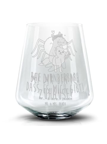 Mr. & Mrs. Panda Dekoglas Spinne Agathe Teddy mit Spruch in Transparent