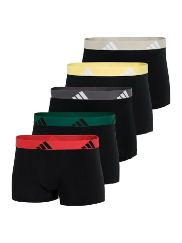 adidas 5er Pack Trunk Active Flex Cotton in Schwarz