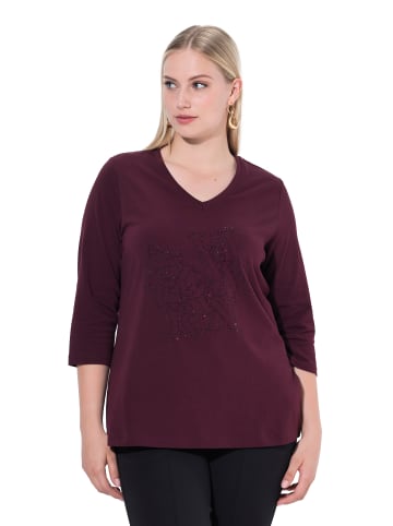 Ulla Popken Longsleeve in dunkle pflaume