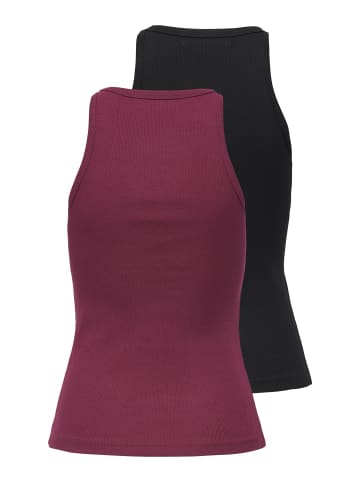 ONLY 2er-Pack Tanktop in Windsor Wine