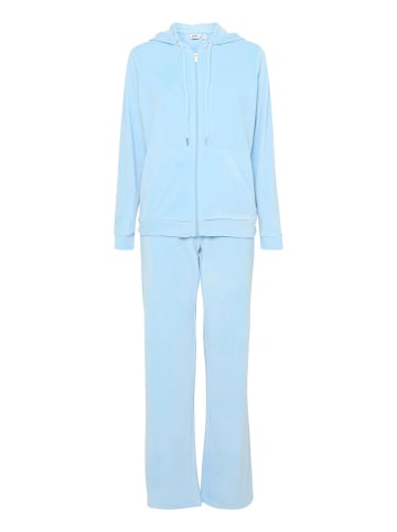 b.young Jogginganzug Regular Fit Bequem Reißverschluss in Blau