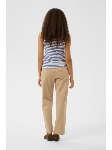 Cream Jerseytop CRRibba Slim fit in Stone Washed SnowWhite Stripe
