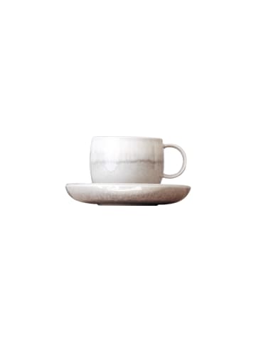 like. by Villeroy & Boch Kaffeetasse mit Untertasse Perlemor Sand 190 ml beige in beige