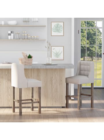 HOMCOM Barhocker-47B x 50T x 101H cm-Beige
