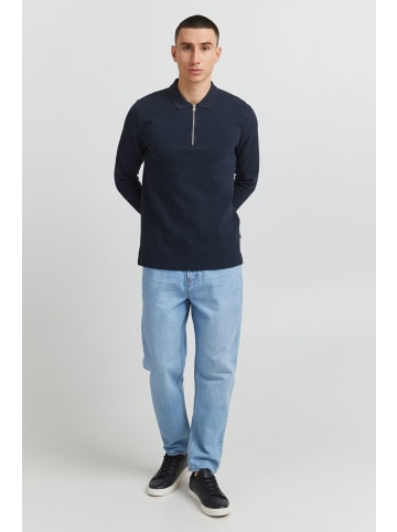!SOLID Langarmshirt SDBrogan 21300847-ME Langarmshirt mit Reißverschluss in Blau