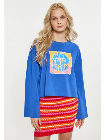 IZIA Damen Sweatshirt in Kobaltblau