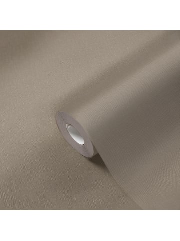 A.S. Création Tapete Fine Weave in Haselnuss-Braun