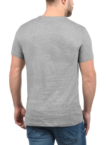 BLEND Rundhalsshirt BHDoppler 20706331ME Kurzarmshirt mit Front-Print in Grau