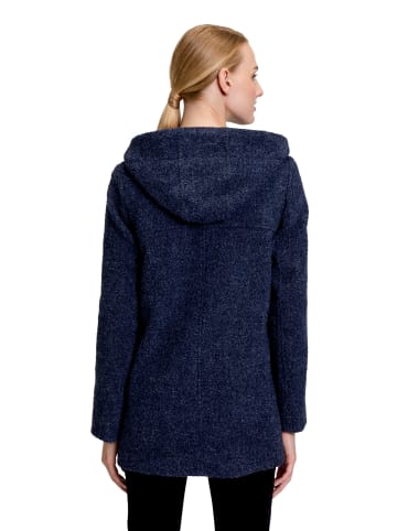 Gil Bret Wolljacke mit Kapuze in Moonlight Blue Melange