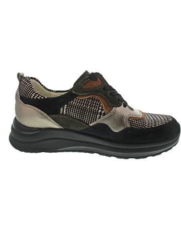 WALDLÄUFER H-Rosa sportlicher Schnürer Schwarz