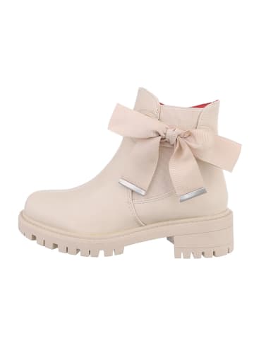 Ital-Design Stiefelette in Beige