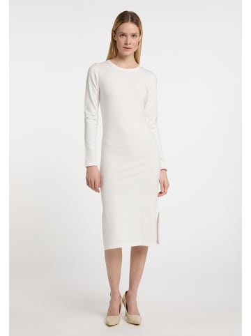 DreiMaster Klassik Damen Strickkleid in Wollweiss