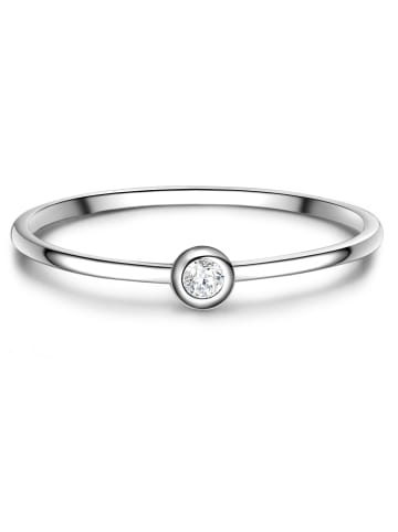Glanzstücke München Ring aus Sterling Silber mit Zirkonia in silber