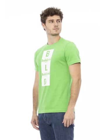 Baldinini Trend Zweifarbig Grün Baumwolle Herren T-Shirt