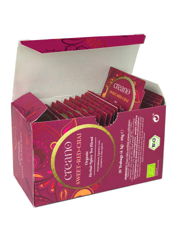 Creano "Sweet-Red-Chai" Bio Kräuter-Gewürzteemischung 60er Box Teebeutel 