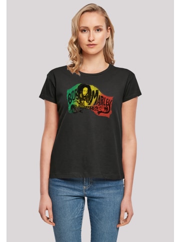 F4NT4STIC Ladies Box Tee Bob Marley Chords Reggae Music in schwarz