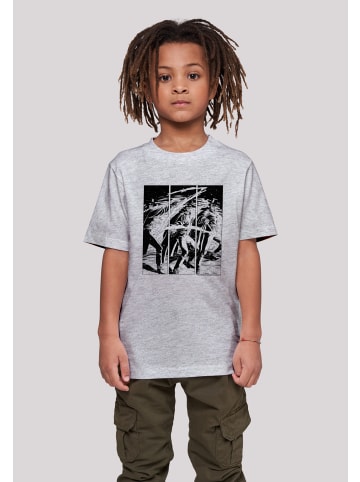 F4NT4STIC T-Shirt Zorro Mark Of Zorro Comic Strip Art in grau meliert