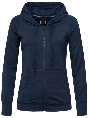 super.natural Merino Hoodie in dunkelblau