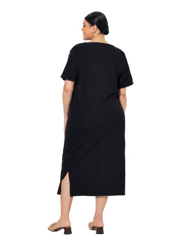 Ulla Popken Midikleid in schwarz
