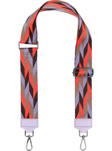styleBREAKER Wechsel Taschengurt in Neonorange-Flieder-Taupe