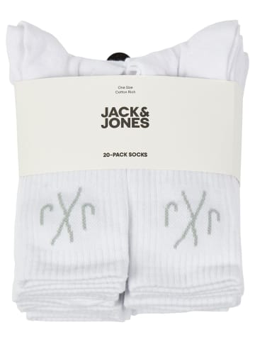 Jack & Jones Sportsocken JACDIRECT TENNIS SOCK 20 PACK in Weiß