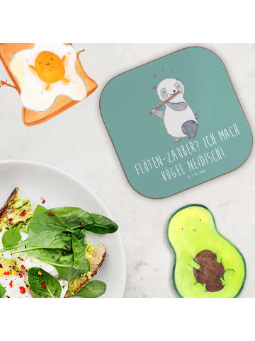 Mr. & Mrs. Panda Tassenuntersetzer Flöte Zauber mit Spruch in Meeresbrise