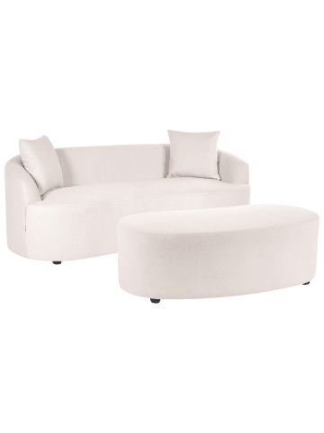 Beliani 2-tlg Sitzgruppe AMAL in Beige